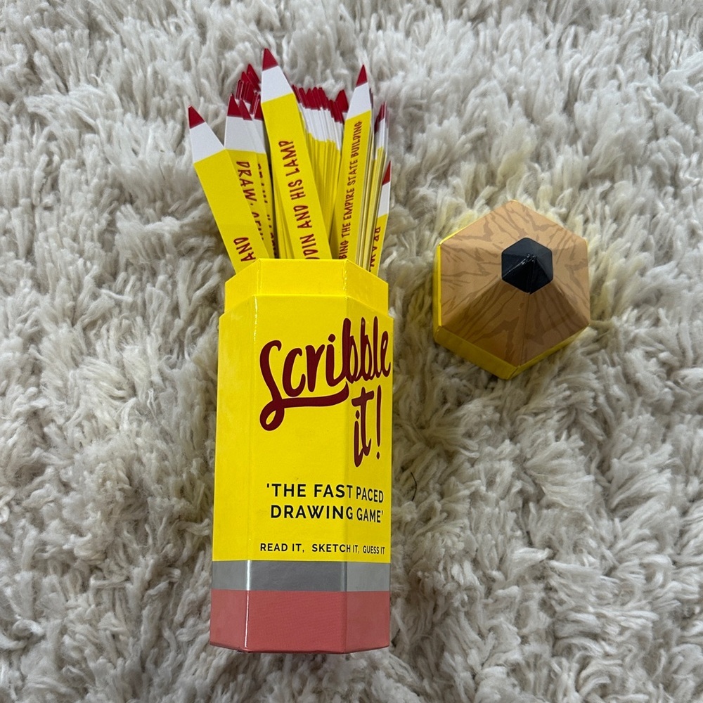 Fast-Paced Drawing Game - Yellow and Red NWOT - Picture 3 of 3